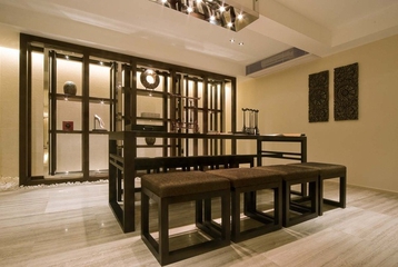 雅致中式风格三居欣赏客厅设计