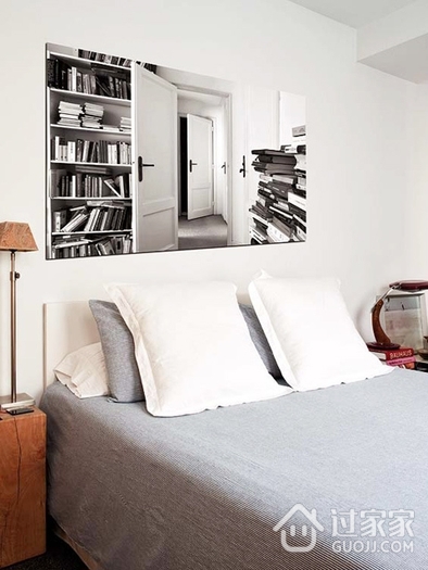 白色文艺简约风格设计欣赏卧室