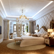 古典设计美式别墅欣赏卧室陈设