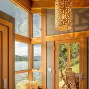 98平湖边木屋设计欣赏入户厅