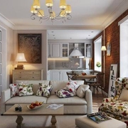 66平温馨美式住宅欣赏客厅设计