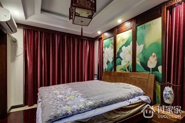 中式优雅复式住宅欣赏卧室陈设