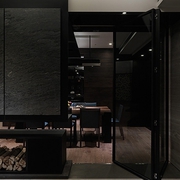 现代黑色设计效果图背景墙设计