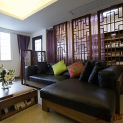 时尚新中式住宅欣赏客厅设计