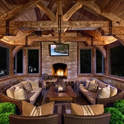善用木材美式别墅欣赏客厅设计