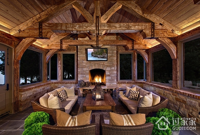 善用木材美式别墅欣赏客厅设计