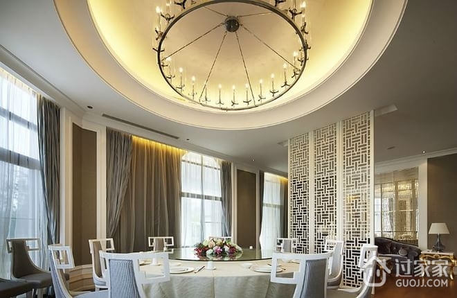 中式温馨别墅案例欣赏餐厅设计