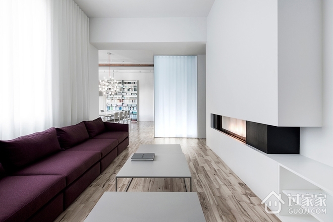 白色极简风住宅欣赏客厅设计