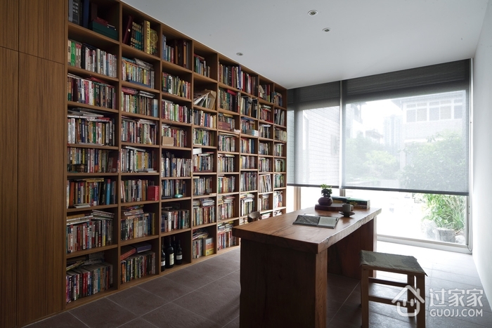 现代简约复式公寓书房