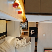 现代简约样板间设计卧室飘窗