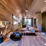 创意原木现代住宅欣赏厨房陈设