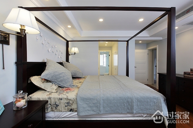 109平美式舒适三居欣赏卧室设计