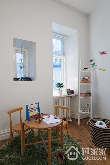 112平白色北欧三居欣赏儿童房设计