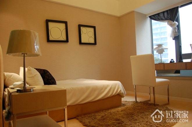 78平米色温馨简约住宅欣赏卧室设计