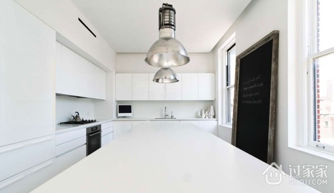 白色优雅现代简约住宅欣赏厨房设计