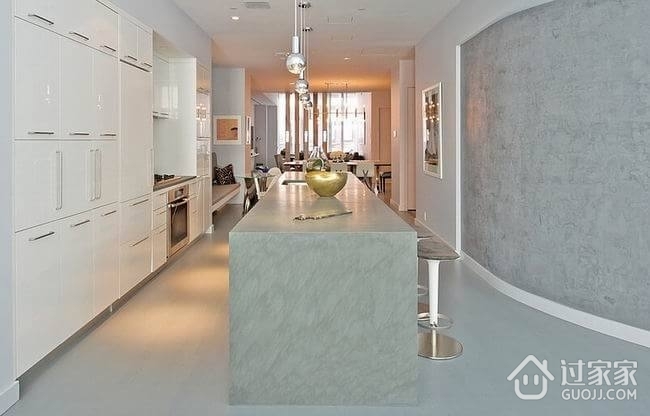白色现代舒适住宅欣赏厨房