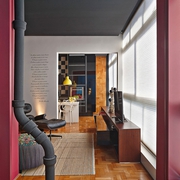 现代舒适彩色公寓欣赏卧室效果