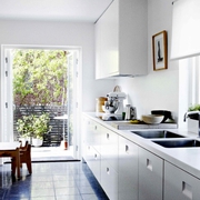 白色现代通透空间欣赏厨房