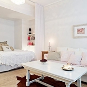 62平白色简约住宅欣赏卧室设计