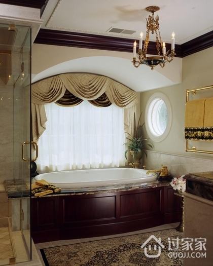 法式别墅效果图浴缸