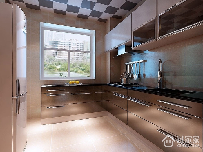 现代住宅设计效果图厨房