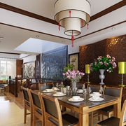 中式风格装修效果设计餐厅