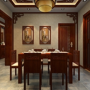 中式装饰效果图设计套图餐厅设计