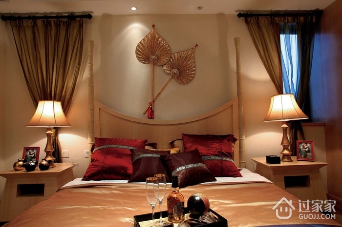 东南亚设计风格住宅卧室效果设计