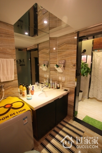 50平温馨简约住宅欣赏洗手间设计
