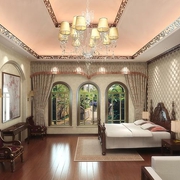 中式温馨别墅案例欣赏卧室