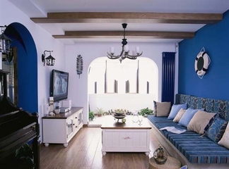蓝色地中海住宅设计欣赏