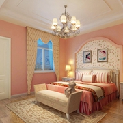 美式豪华别墅效果图设计卧室效果图
