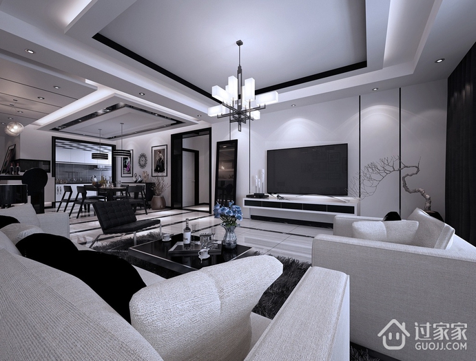 现代白色风格住宅欣赏客厅设计