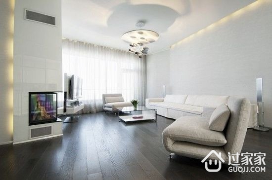 现代白色精致住宅欣赏客厅陈设