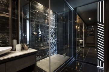 现代时尚复式住宅欣赏淋浴间
