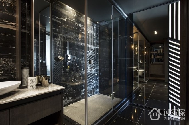 现代时尚复式住宅欣赏淋浴间