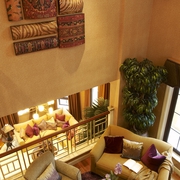 欧式别墅设计休闲厅俯视图