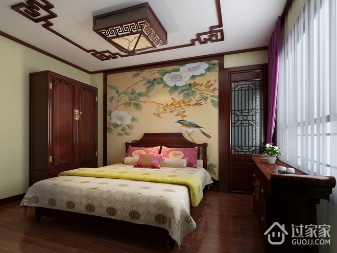 中式典雅别墅欣赏卧室