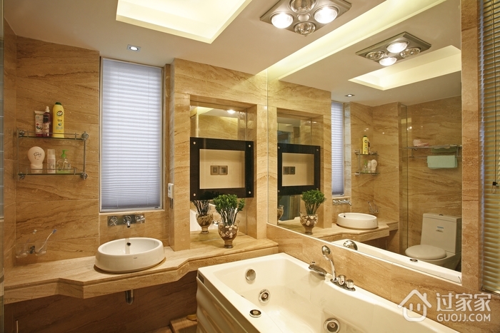 欧式风格住宅图卧室洗手间