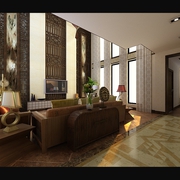 中式风格装饰效果图设计客厅