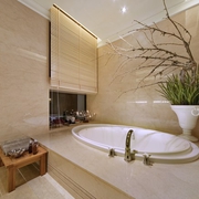 145平白色欧式四居室欣赏卫生间设计