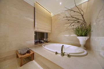 145平白色欧式四居室欣赏卫生间设计