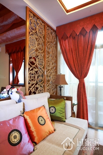 绚丽色彩东南亚住宅欣赏客厅陈设