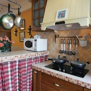 72平美式乡村两居室欣赏厨房橱柜