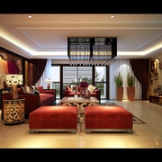 中式风格装饰设计套图客厅