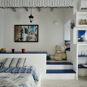 白色地中海住宅欣赏卧室陈设