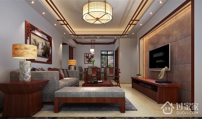 奢华新中式大宅欣赏客厅设计