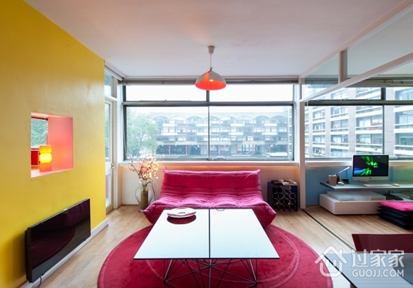 多彩拼接现代住宅欣赏客厅设计