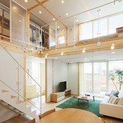 木色简约复式设计欣赏楼梯间设计