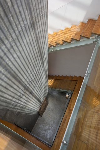 现代简约风住宅设计楼梯俯视图